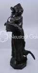 Albert SCHULTZ Ganseliesel Galvanoplastie, hauteur 45cm. Charles Albert Schultz