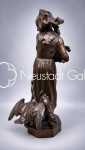 Albert SCHULTZ Gänseliesel galvanoplastie, hauteur 46cm - vers 1900. Charles Albert Schultz