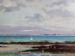 Alex Lizal Bord de mer huile sur toile, 50x62cm - 1904 (détail). Lizal Alexis