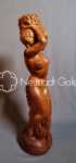 Alfred PAULI Daphné bois sculpté - hauteur 77cm. Alfred Pauli