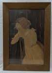 . Charles Spindler. Jeune alsacienne pensive