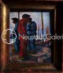 Charles WALCH Pêcheurs bretons huile sur panneau, 27x22cm - 1926 (avec son cadre). Charles Walch