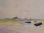 Ernest Guérin Environs de Loctudy Aquarelle, 18,5x24cm (détail). Ernest Pierre-Marie Guérin