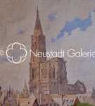 Gustave KRAFFT Cathédrale de Strasbourg Aquarelle, 47,5x29cm - 1900 (détail). Gustave Krafft