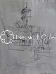 Henri BACHER Soufflenheim crayon, 17,5x13cm. Henri Bacher