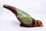 J. BURGARD & PRIMAVERA Pigeon céramique, H : 14,5cm - l : 31cm - L : 9,5cm, vers 1926 et 1928. J. Burgard