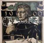 Joseph SATTLER Das Goldene Buch des Deutschen Volkes an der Jahrhundertwende Affiche - 1900 (détail). Joseph Sattler