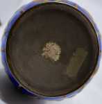 Jules Sarlandié Vase obus en laiton émaillé vers 1925 (détail). Jules Sarlandié