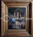 Karl WEYSSER Vue de Molsheim en Alsace huile sur toile, 40x32cm (avec son cadre). Karl Weysser