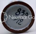 Léon ELCHINGER Vase à décor aux chatons céramique, hauteur : 12cm - vers 1920 et 1934 (marque). Léon Elchinger