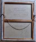 Léon ZEYTLINE Le thonier en haute mer huile sur toile, 61x50cm - 1957 (verso). Léon Zeytline