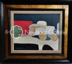 Roger MUHL la table huile sur toile, 33x41cm (avec son cadre). Roger Muhl