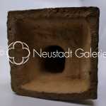 Sainte Odile et jeune alsacienne - céramique, hauteur 56cm - début XXe siècle - talon. Ernest Weber